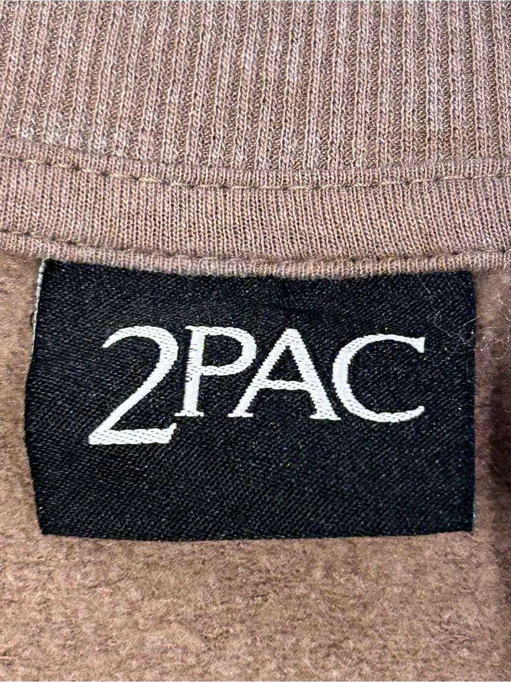 2PAC Graphic Men’s Crewneck Sweater in Faded Brown NWT 3XL Hip‎ Hop Casual